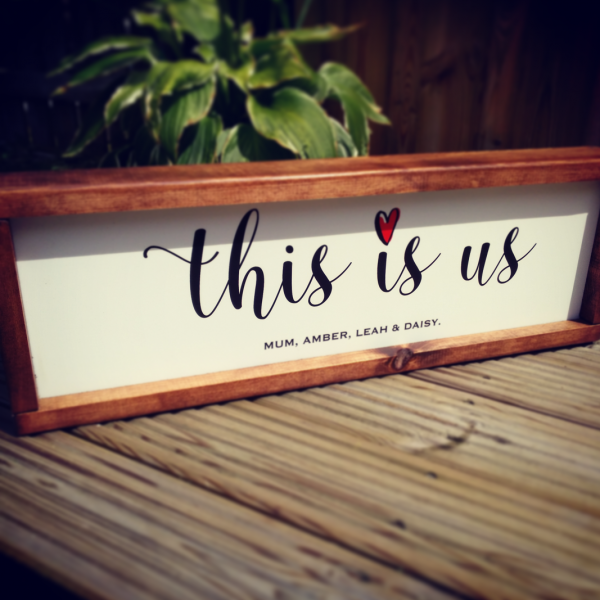 personalised family sign