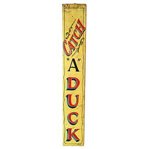 rare hook a duck sign
