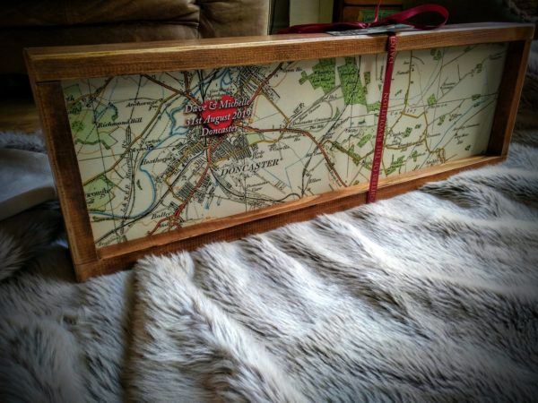personalised love heart coordinates map