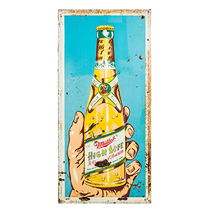 rare pop art miller beer sign