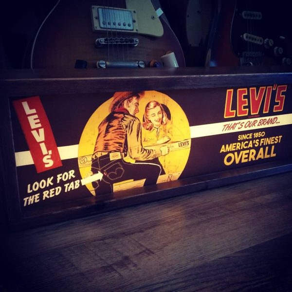 levis vintage poster sign advert