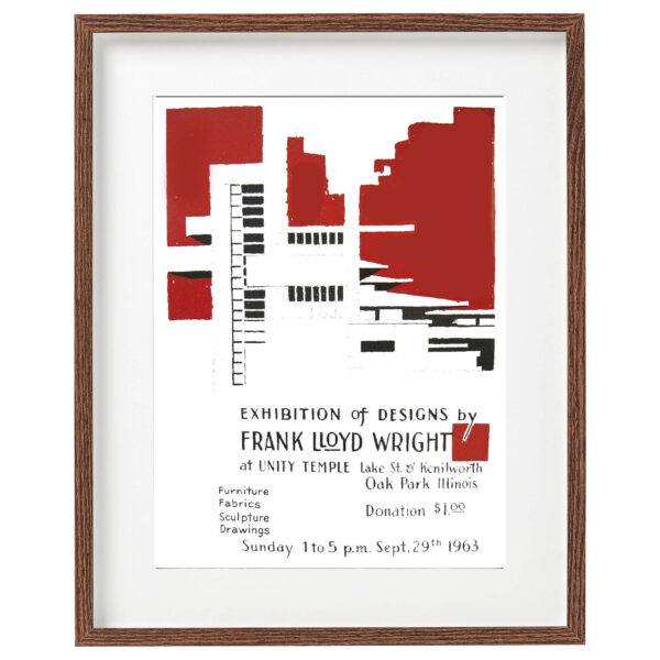Frank Lloyd Wright exhibition poster