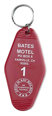 bates hotel key ring