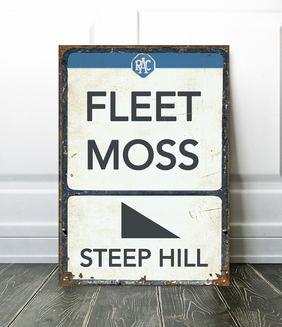 fleet moss cycling sign
