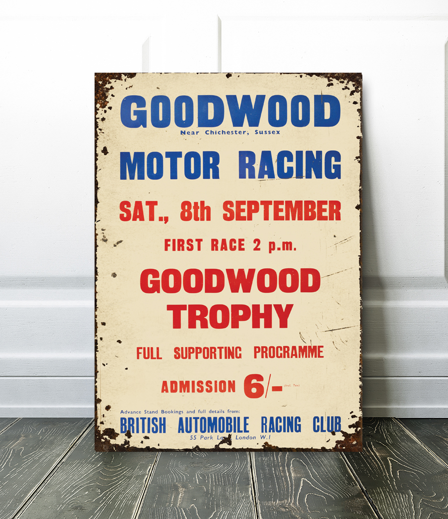rare goodwood poster